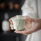 Amber Yellow Plum Rain Contemplation Gaiwan — view 3