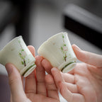 Amber Yellow Plum Rain Contemplation Tasting Cup — view 3