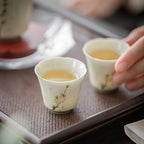 Amber Yellow Plum Rain Contemplation Tasting Cup — view 4