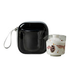 Blanc de Chine Peacock Banji Glass Travel Tea Set — view 1