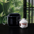 Blanc de Chine Peacock Banji Glass Travel Tea Set — view 4