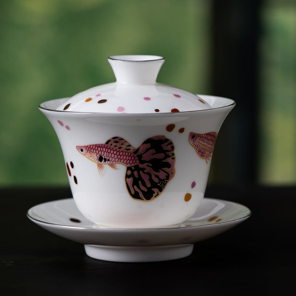 Blanc de Chine Peacock Bell Gaiwan — view 4