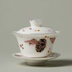 Blanc de Chine Peacock Early Summer Gaiwan — view 3