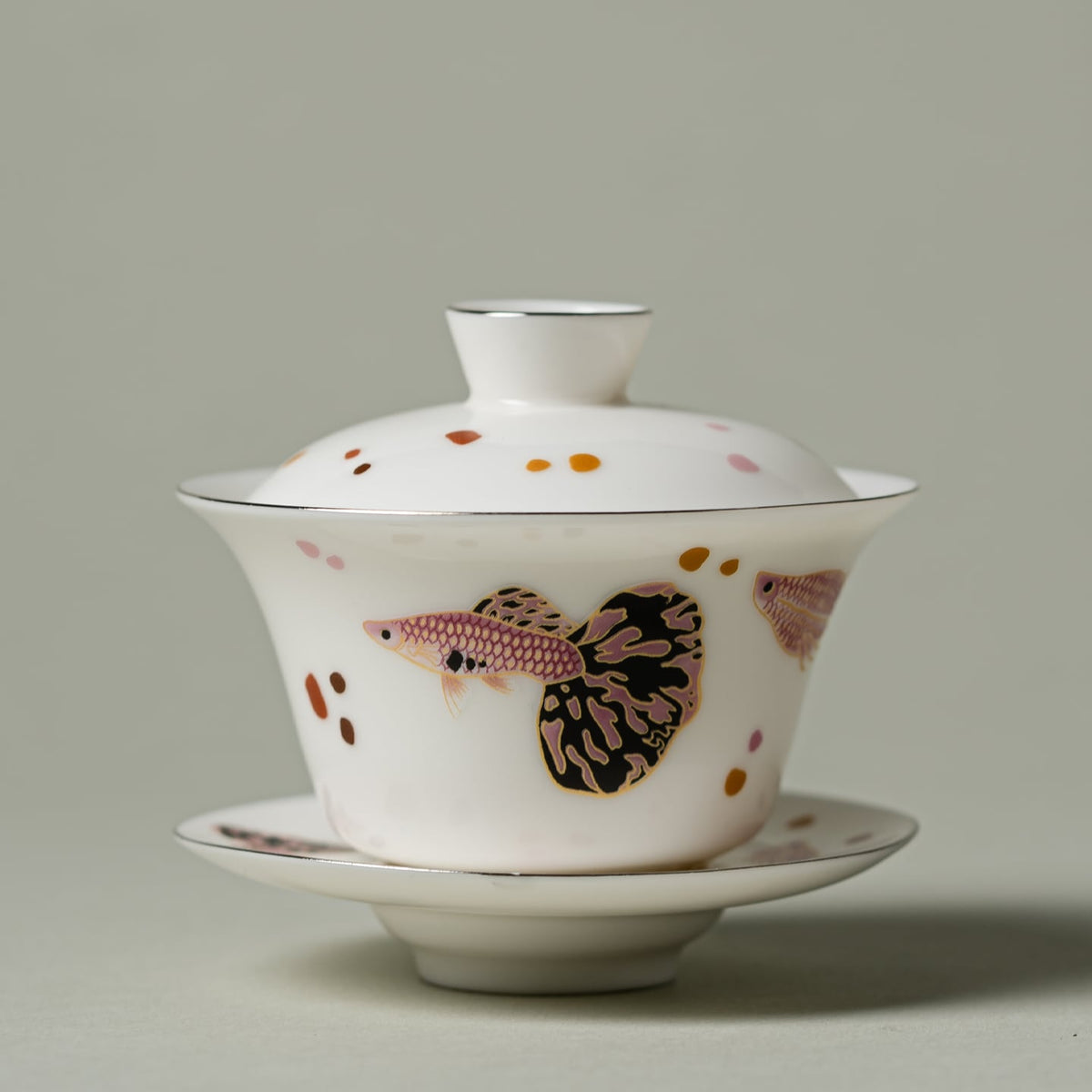 Blanc de Chine Peacock Early Summer Gaiwan — view 3