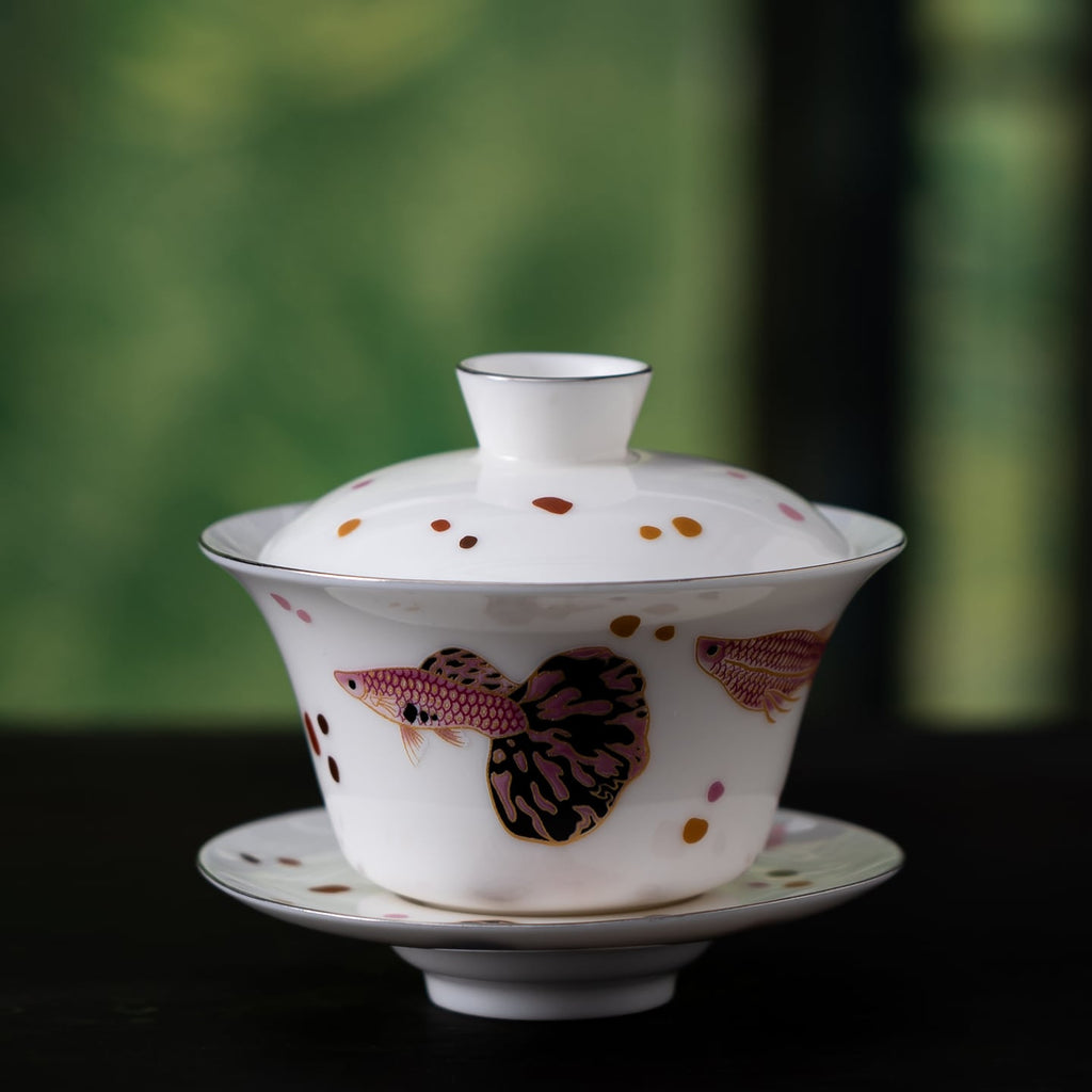 Blanc de Chine Peacock Early Summer Gaiwan — view 4