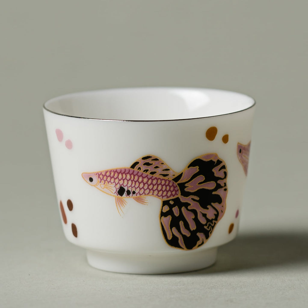Blanc de Chine Peacock Flat-Bottom Open Cup — view 3