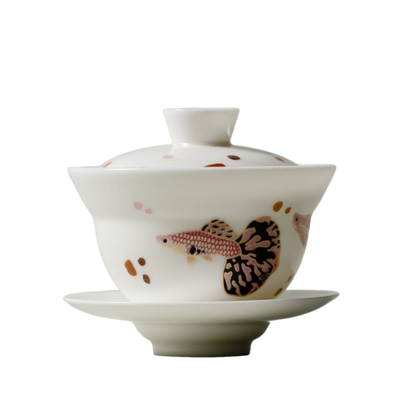 Blanc de Chine Peacock Fragrant Cold Gaiwan — view 1