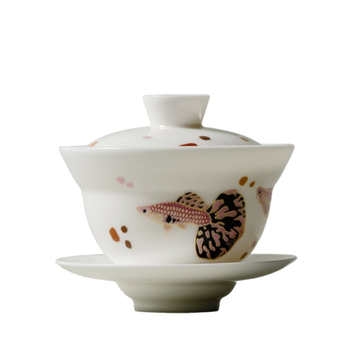 Blanc de Chine Peacock Fragrant Cold Gaiwan — view 1