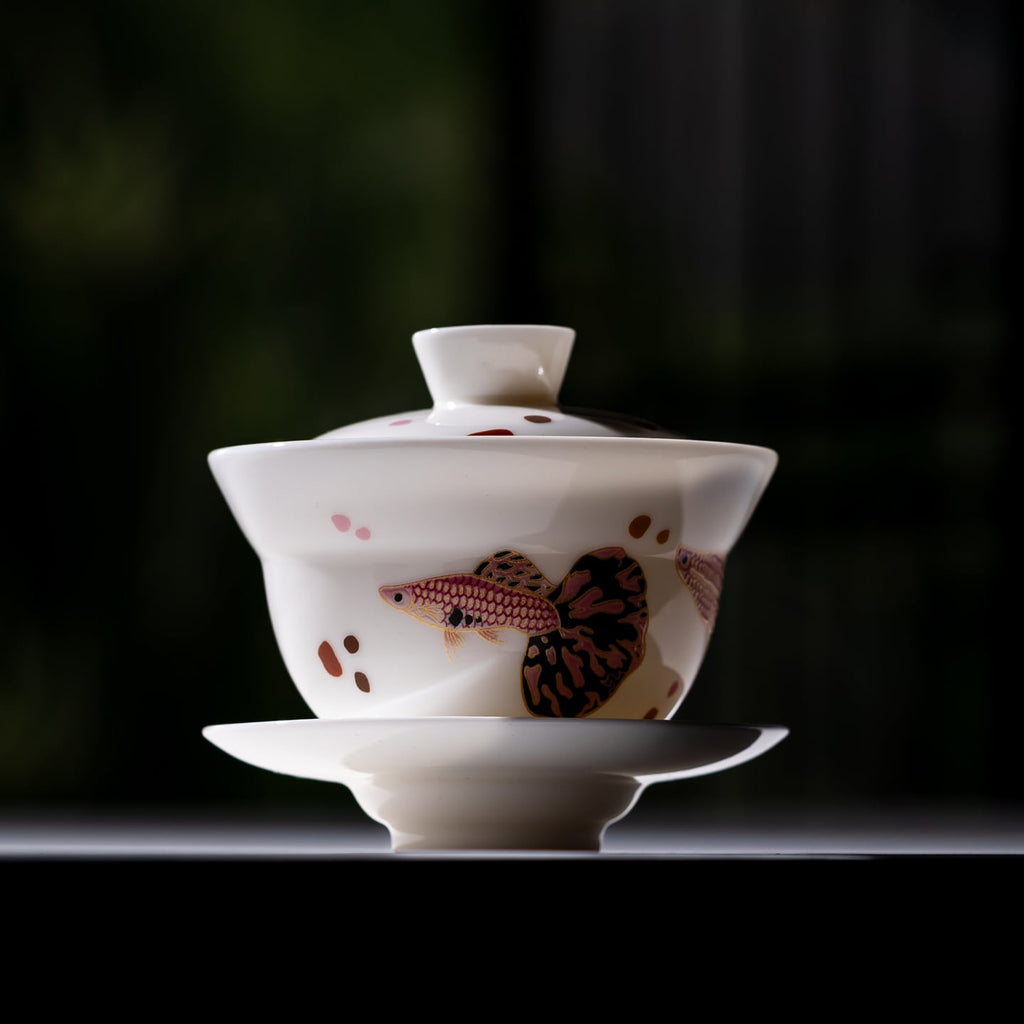 Blanc de Chine Peacock Fragrant Cold Gaiwan — view 5
