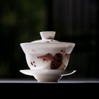 Blanc de Chine Peacock Fragrant Cold Gaiwan — view 5