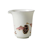 Blanc de Chine Peacock Horseshoe Fairness Pitcher — view 1