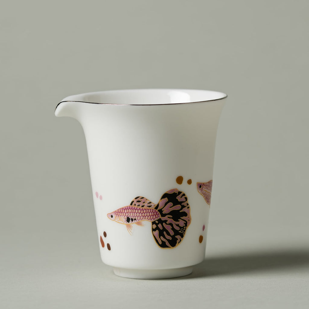 Blanc de Chine Peacock Horseshoe Fairness Pitcher — view 3