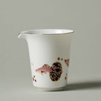 Blanc de Chine Peacock Horseshoe Fairness Pitcher — view 3