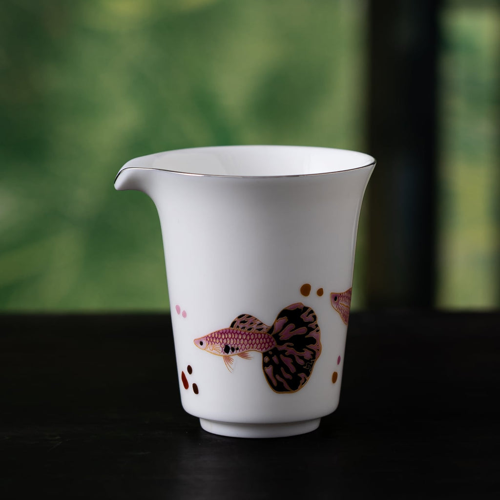 Blanc de Chine Peacock Horseshoe Fairness Pitcher — view 4