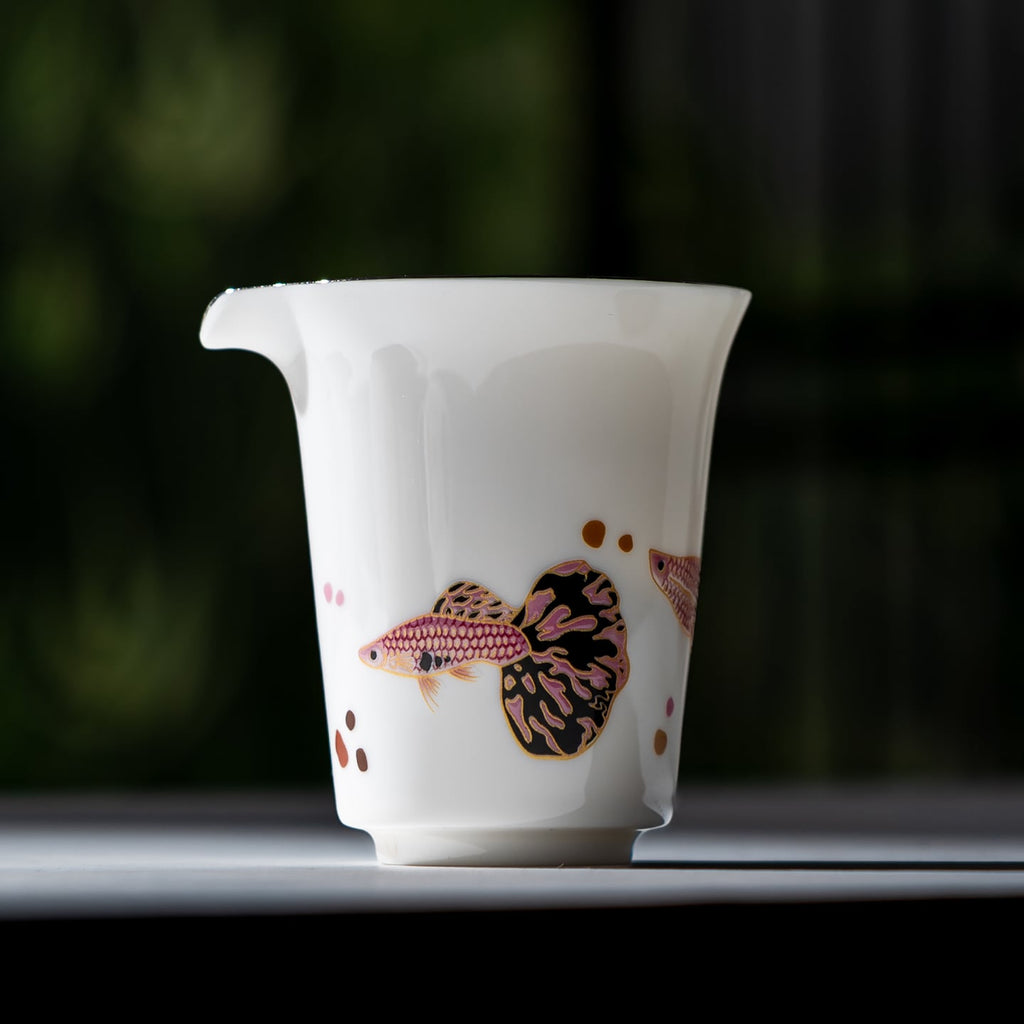 Blanc de Chine Peacock Horseshoe Fairness Pitcher — view 5