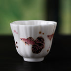 Blanc de Chine Peacock Hundred Fortunes Cup — view 4