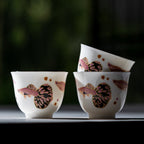 Blanc de Chine Peacock Jade-Rinsing Cup — view 5