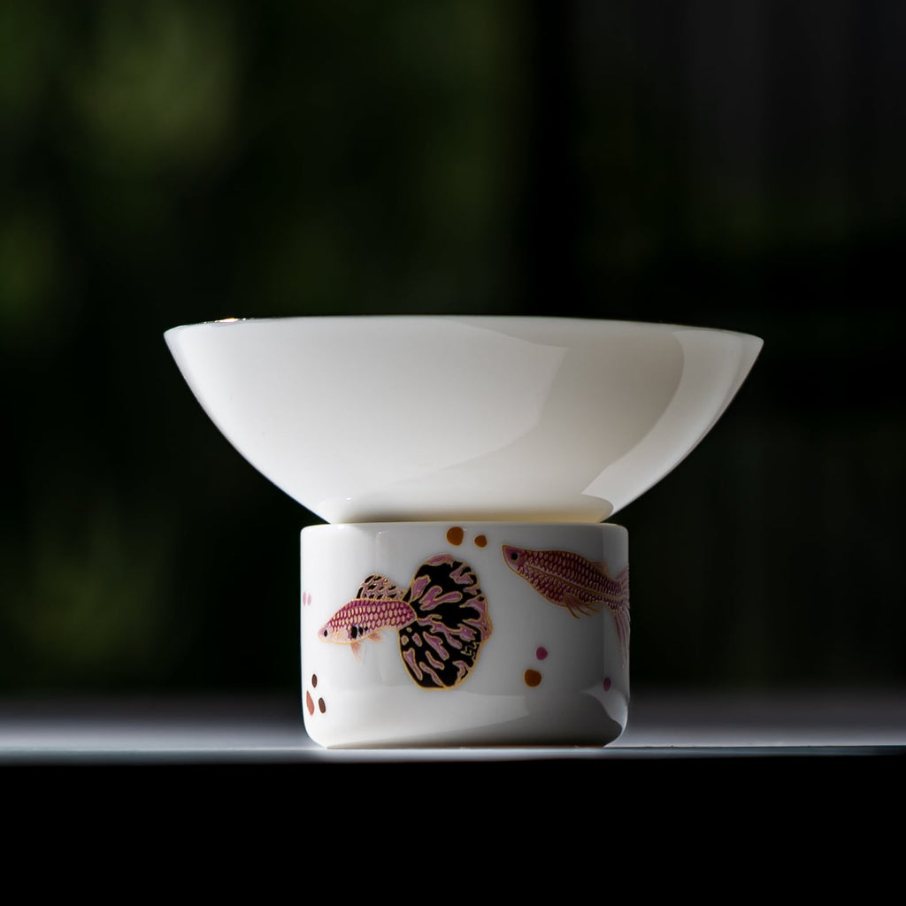 Blanc de Chine Peacock Jinzhao Tea Strainer — view 5