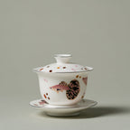 Blanc de Chine Peacock Keyan Three-Piece Gaiwan — view 3