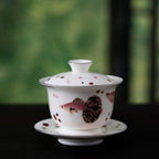 Blanc de Chine Peacock Keyan Three-Piece Gaiwan — view 4