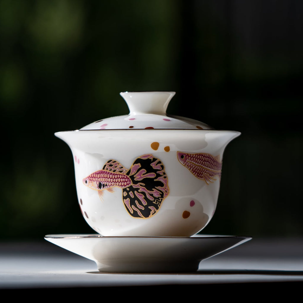 Blanc de Chine Peacock Keyan Three-Piece Gaiwan — view 5