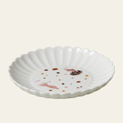 Blanc de Chine Peacock Lotus-Petal Teapot Stand — view 2