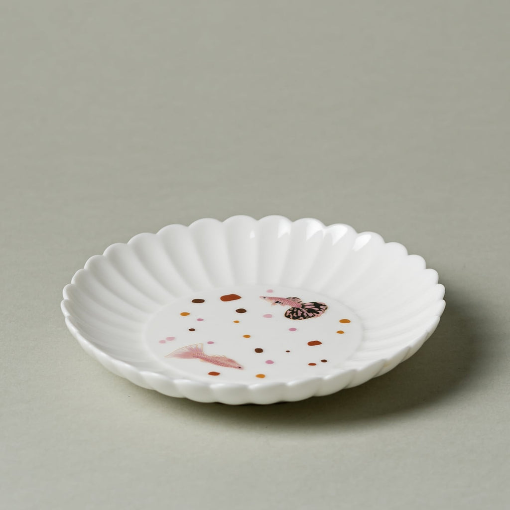 Blanc de Chine Peacock Lotus-Petal Teapot Stand — view 3