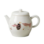 Blanc de Chine Peacock Moon-Gazing Xishi Teapot — view 5