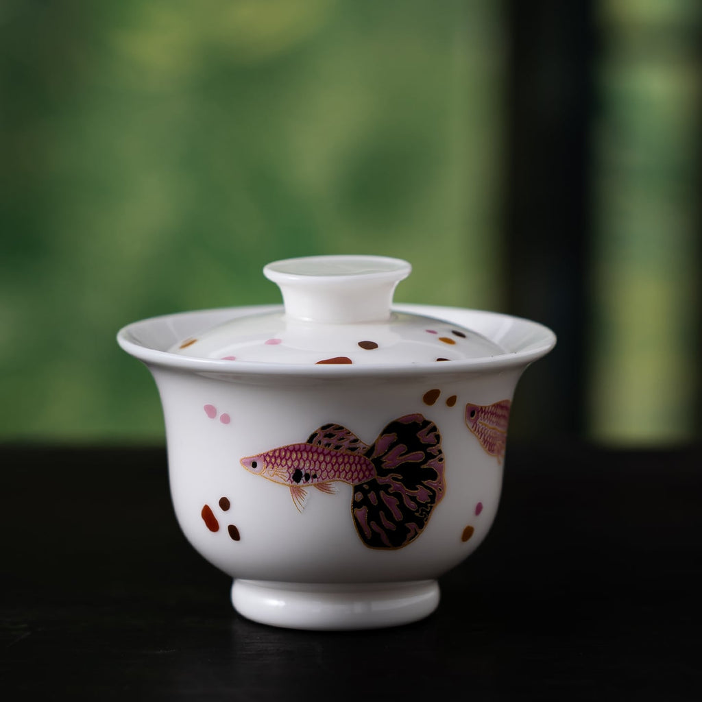 Blanc de Chine Peacock Moyu Gaiwan — view 4