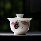 Blanc de Chine Peacock Moyu Gaiwan — view 5