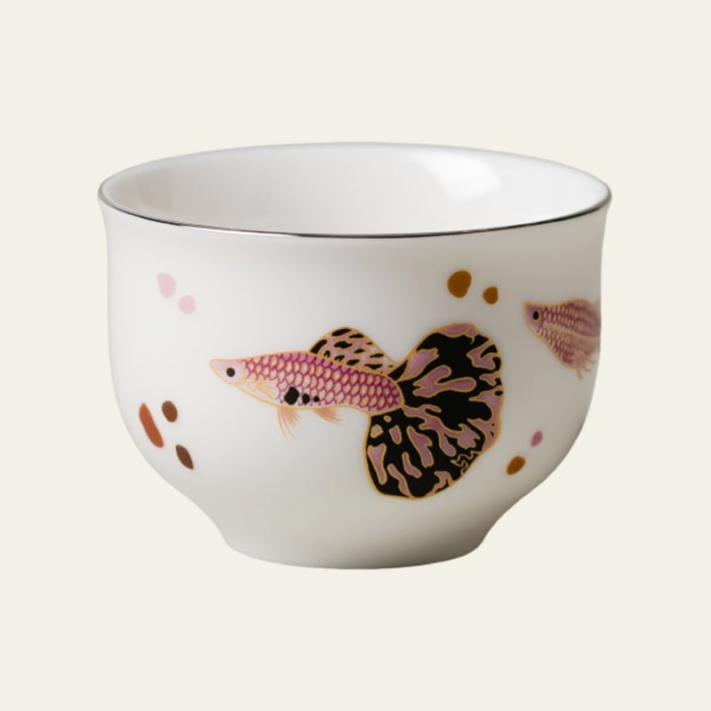 Blanc de Chine Peacock O-Form Cup — view 2