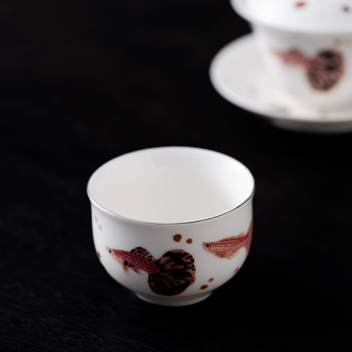 Blanc de Chine Peacock O-Form Cup — view 5