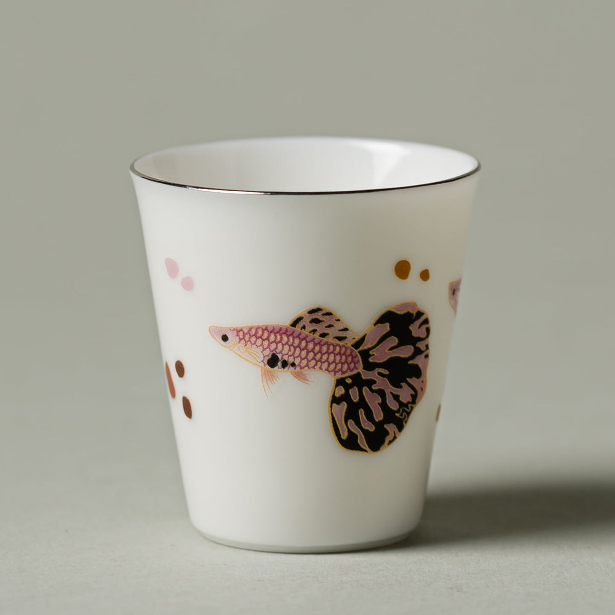 Blanc de Chine Peacock Sunset Cup