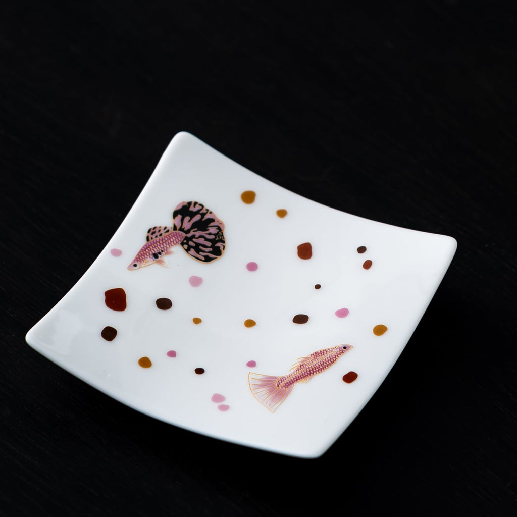 Blanc de Chine Peacock Tile Coaster — view 4