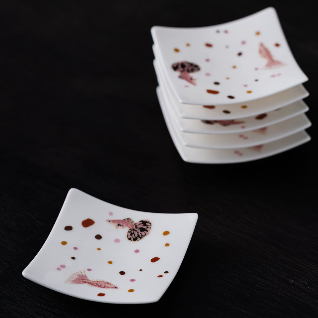 Blanc de Chine Peacock Tile Coaster — view 5