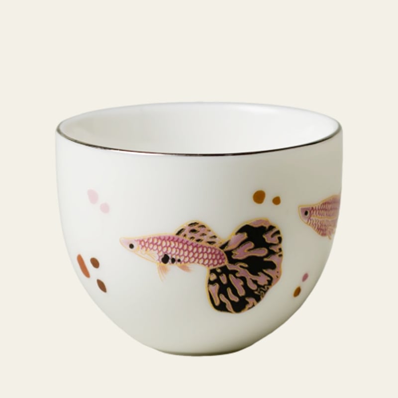 Blanc de Chine Peacock Tumbler Cup — view 2