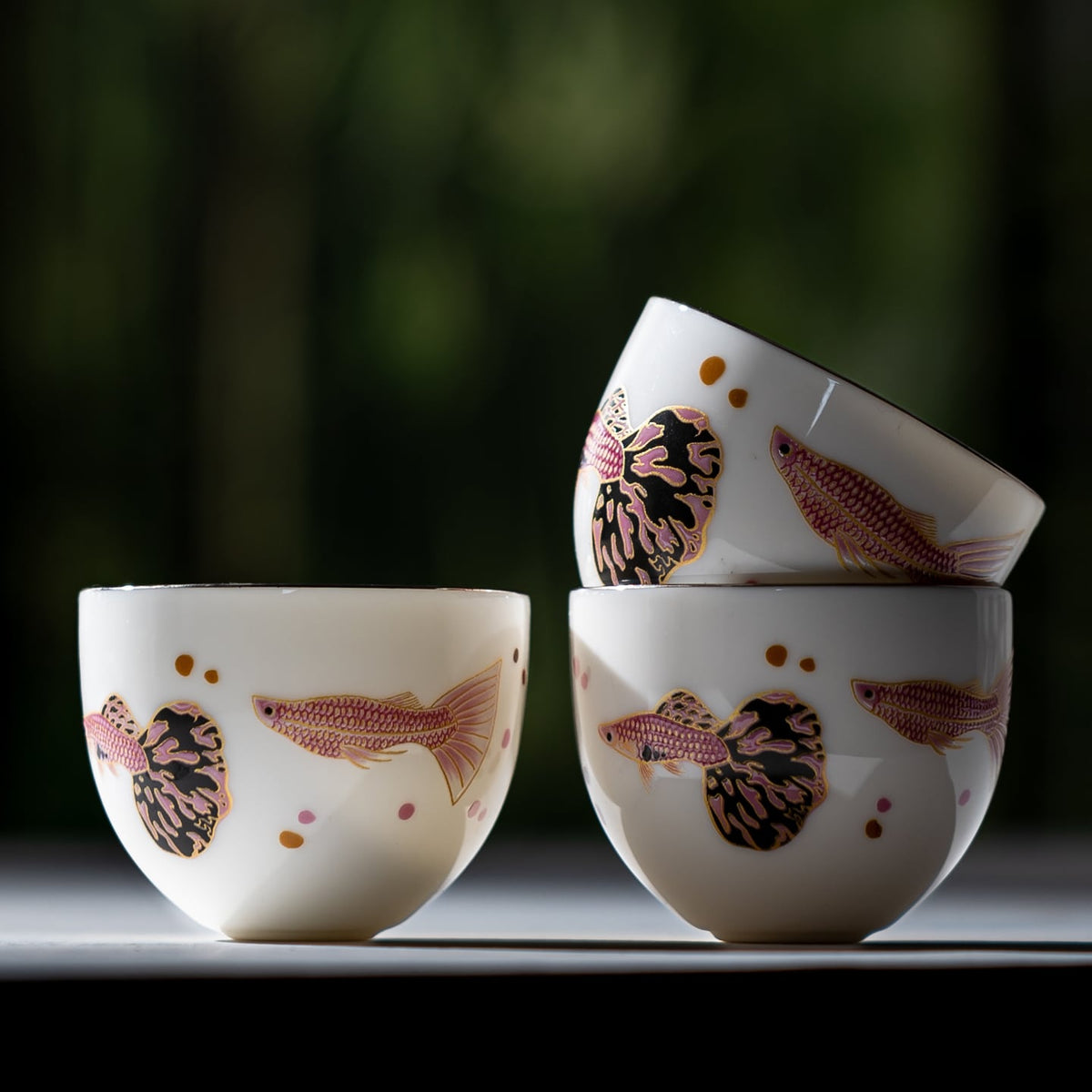 Blanc de Chine Peacock Tumbler Cup — view 5