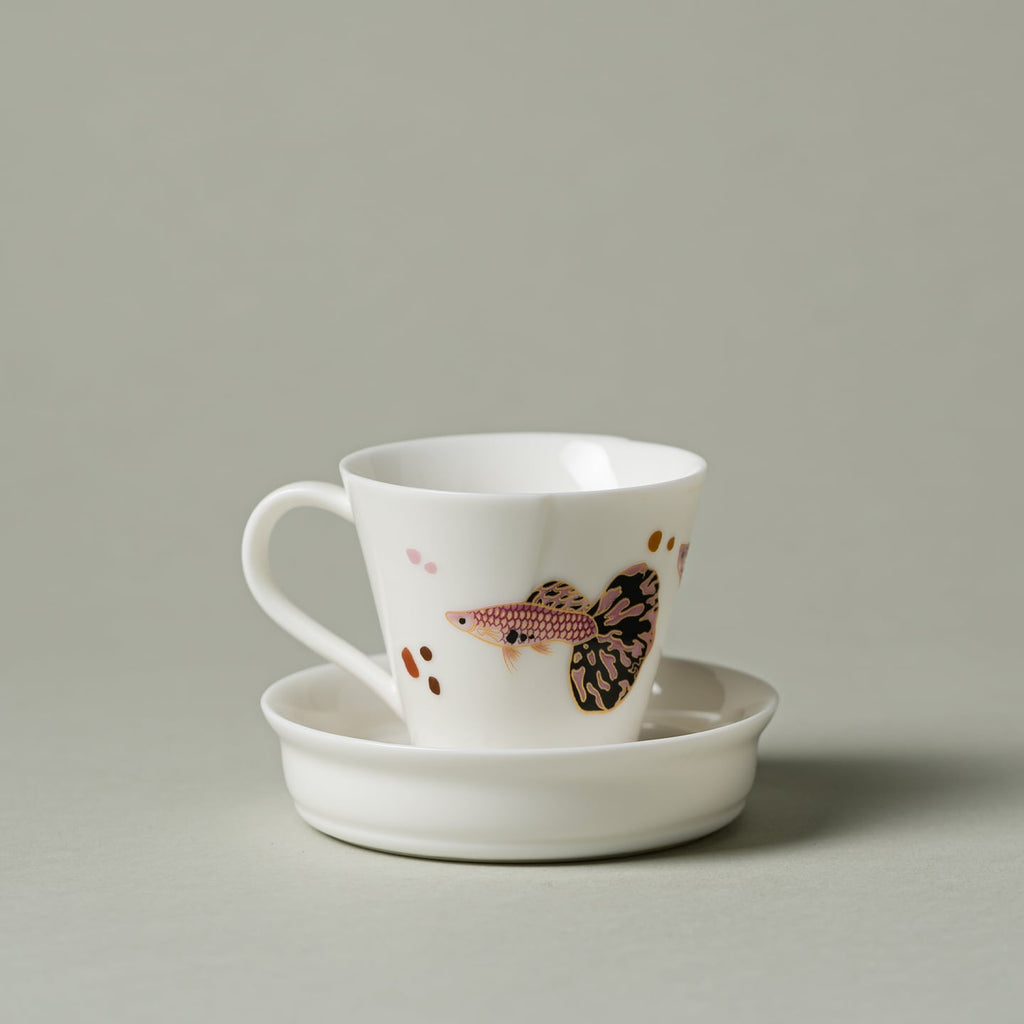 Blanc de Chine Peacock Woven Time Coffee Cup — view 3
