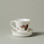 Blanc de Chine Peacock Woven Time Coffee Cup — view 3