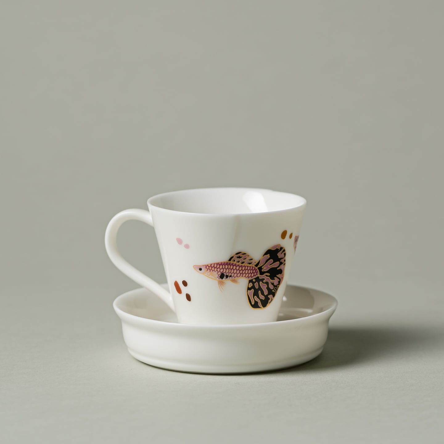 Blanc de Chine Peacock Woven Time Coffee Cup — view 3