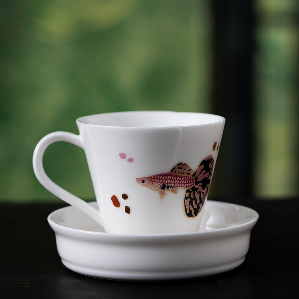 Blanc de Chine Peacock Woven Time Coffee Cup — view 4