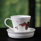 Blanc de Chine Peacock Woven Time Coffee Cup — view 4