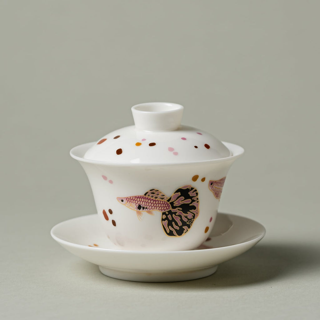Blanc de Chine Peacock Yuanman Gaiwan — view 3