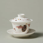 Blanc de Chine Peacock Yuanman Gaiwan — view 3