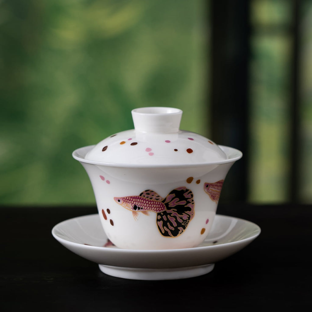 Blanc de Chine Peacock Yuanman Gaiwan — view 4