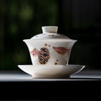 Blanc de Chine Peacock Yuanman Gaiwan — view 5
