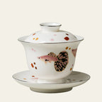 Blanc de Chine Peacock Zhuyun Gaiwan — view 2
