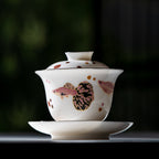 Blanc de Chine Peacock Zhuyun Gaiwan — view 5