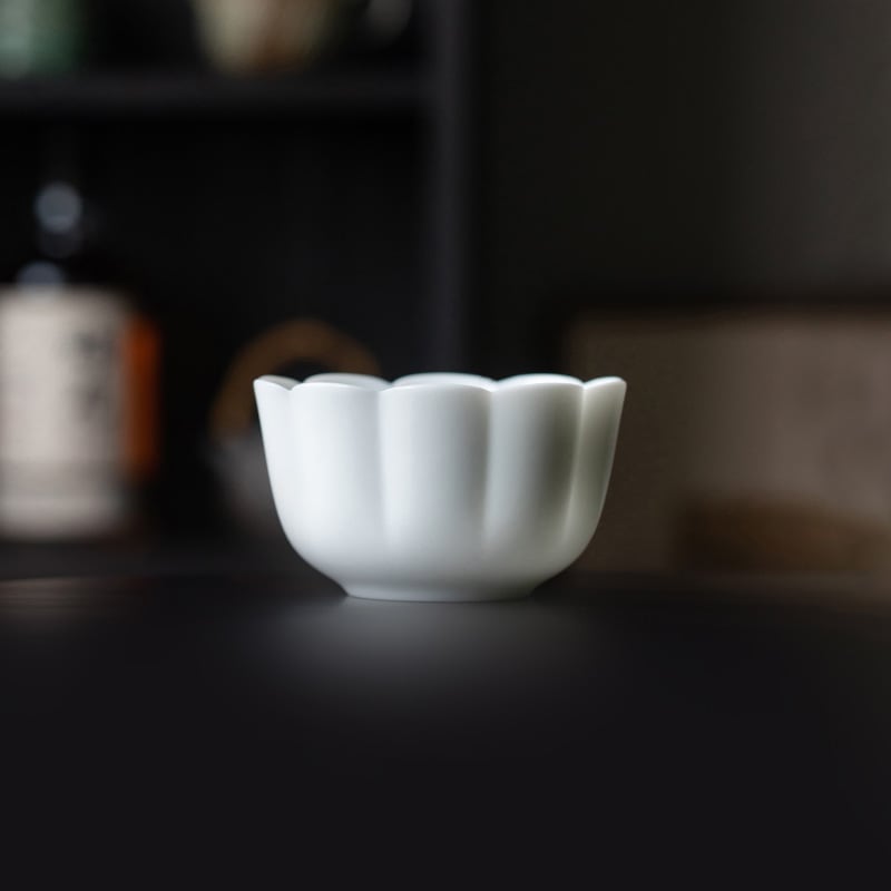 Blanc de Chine Petal Waste Bowl — view 2