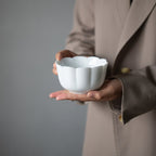 Blanc de Chine Petal Waste Bowl — view 3